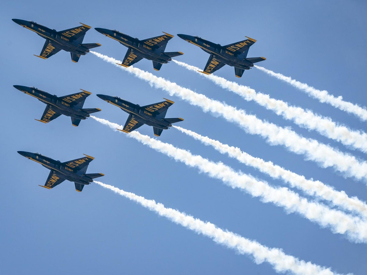 Blue Angels flyover: Where and when can you see jet display today?, The  Independent