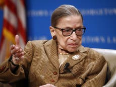 Ruth Bader Ginsburg challenges Trump from her hospital bed