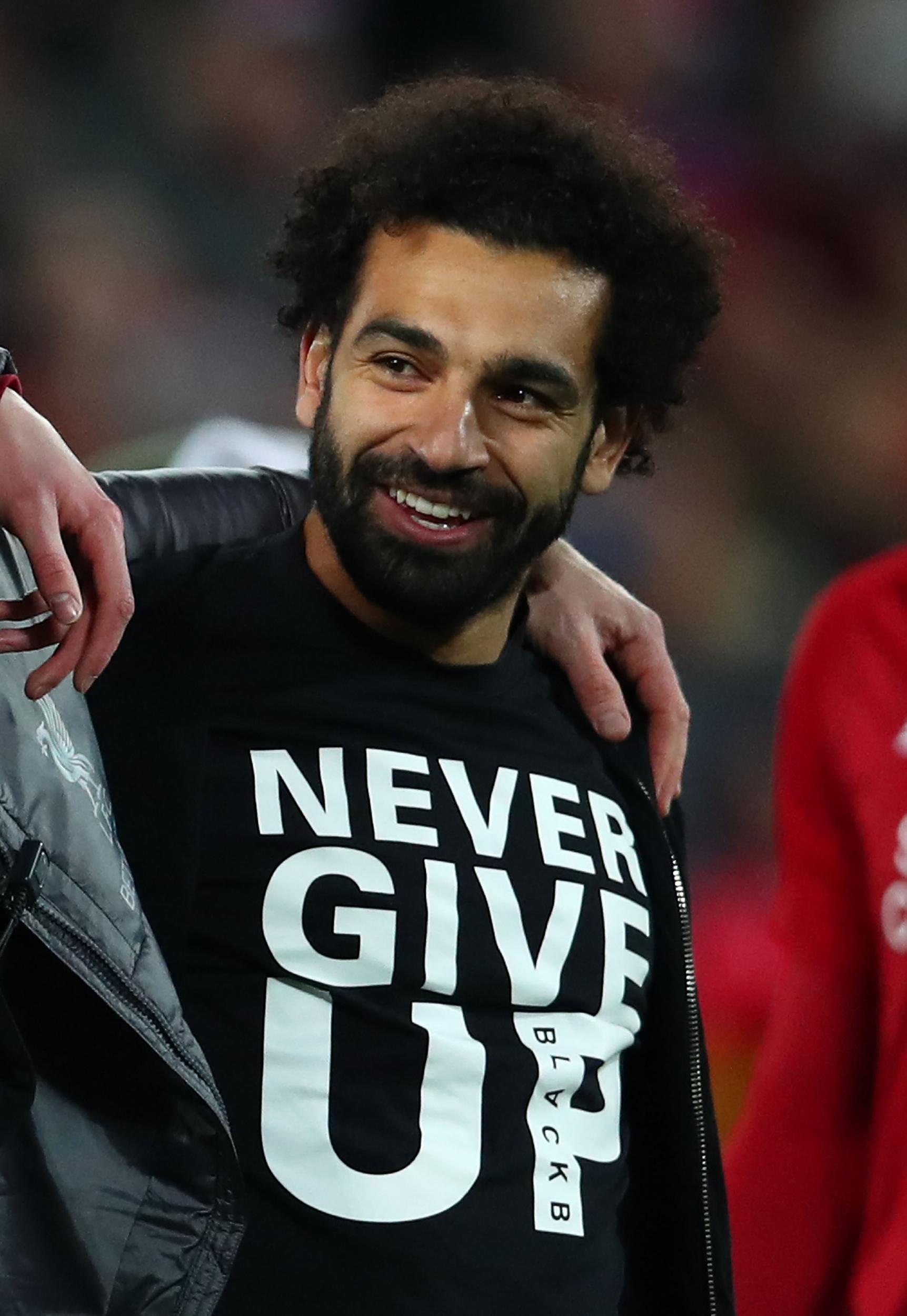 Salah watches on