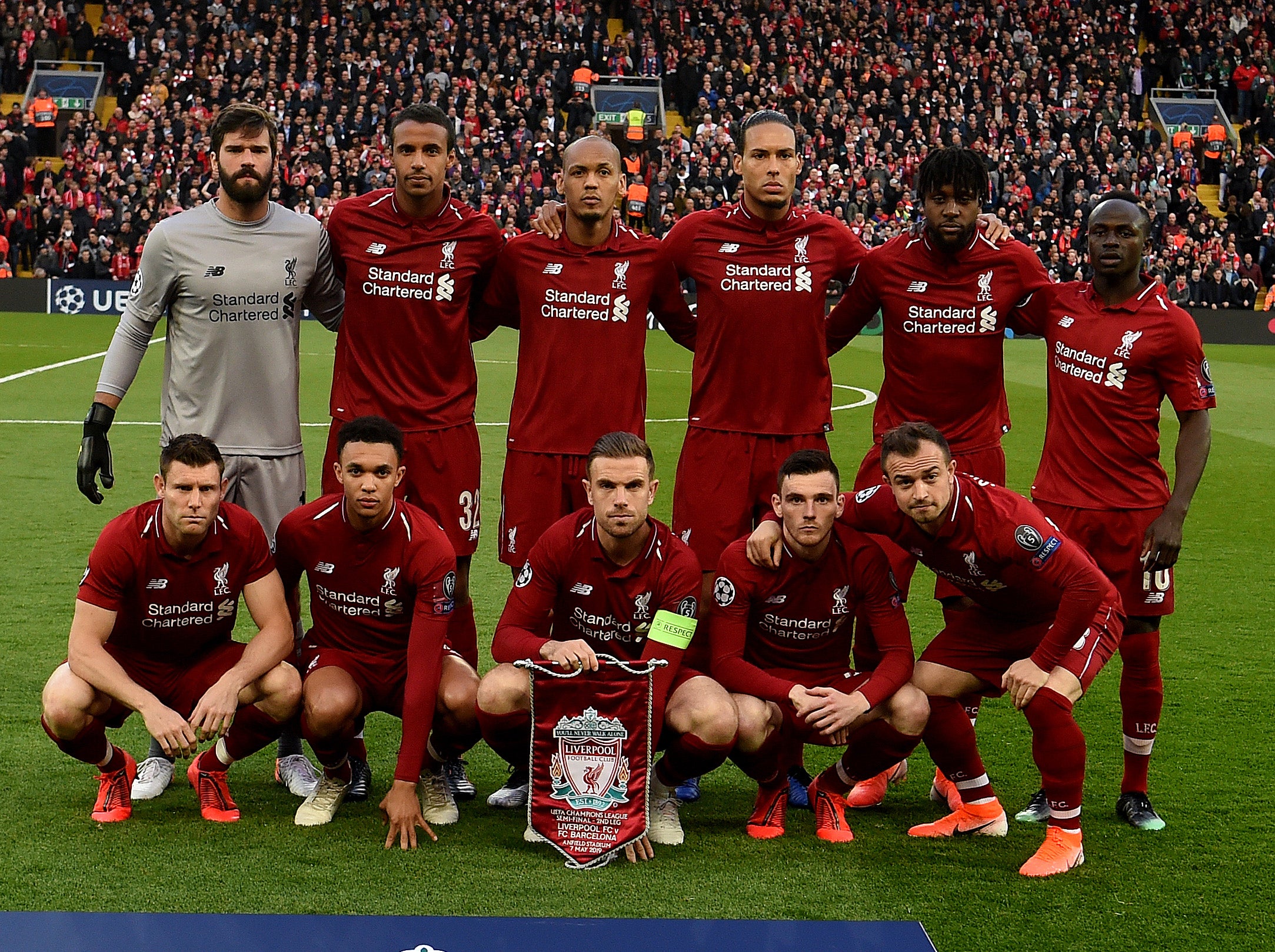 Liverpool's starting XI