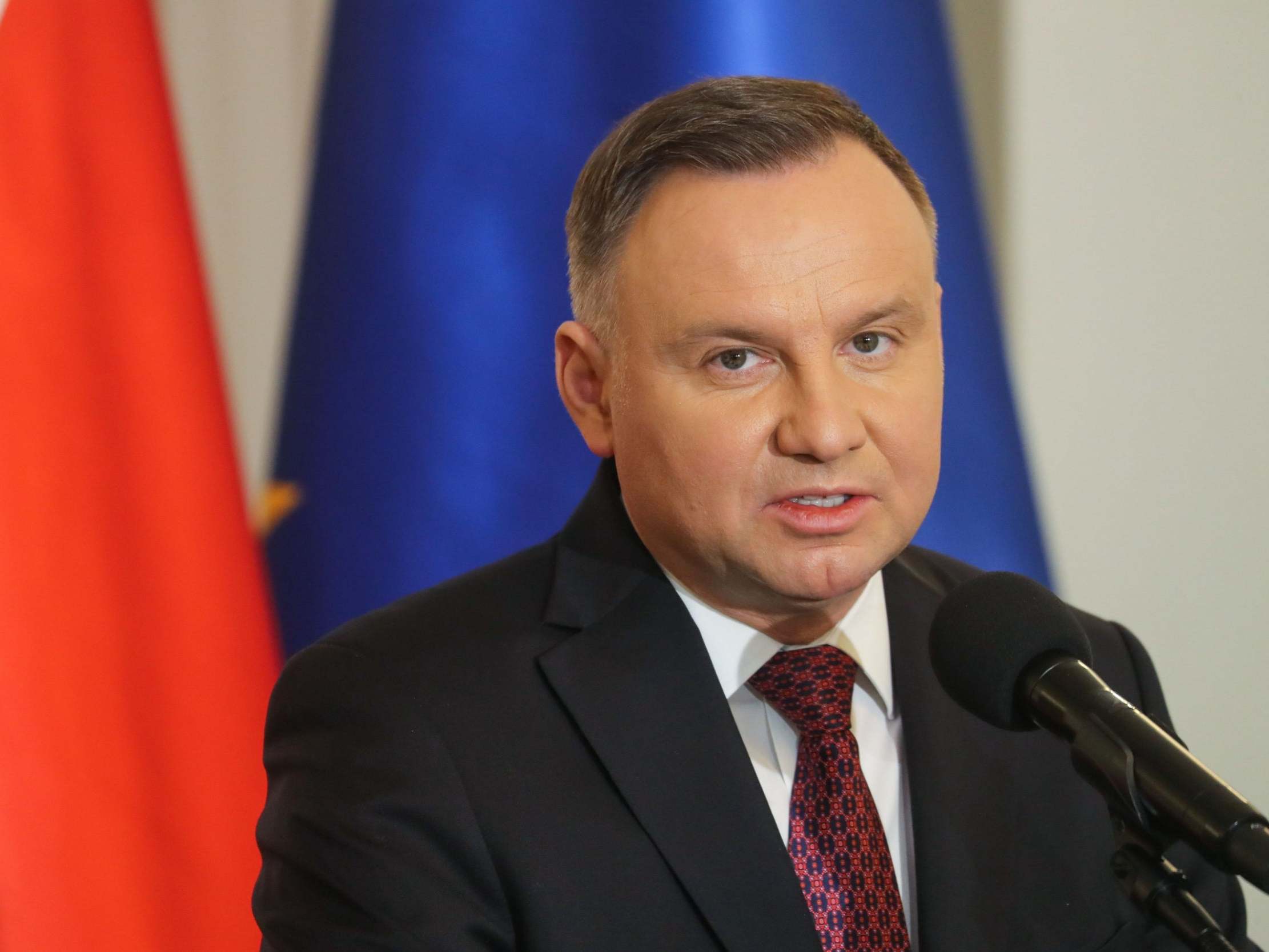 Poland's president Andrzej Duda was expected to win a landslide in the election which was scheduled for Sunday