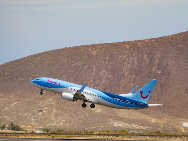 <p>Distant dream: Tui aircraft taking off from Tenerife South airport </p>