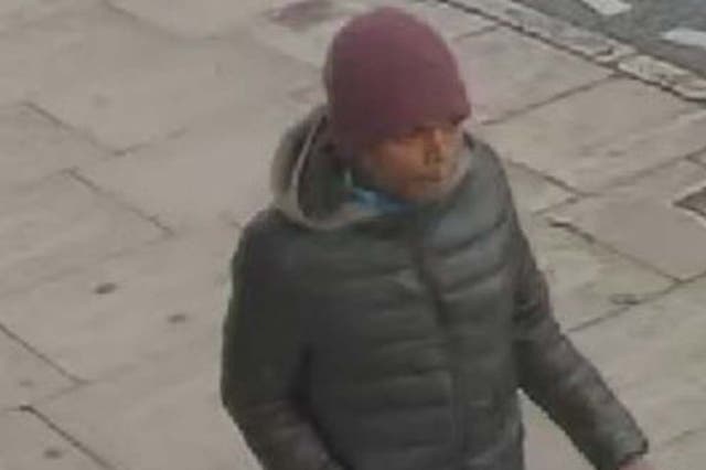 Detectives investigating the attack on the doctor have released this image of a man they wish to speak to in connection with the incident