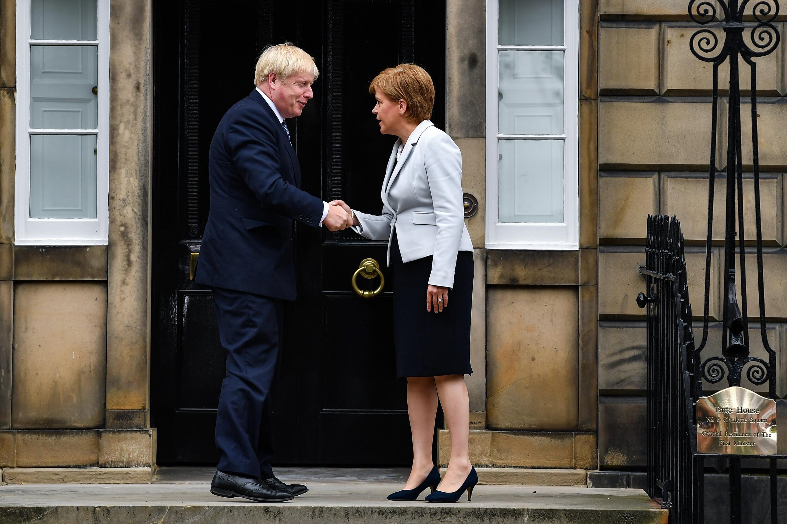 PM and Sturgeon: there have been clear signs of friction between No 10 and devolved administrations