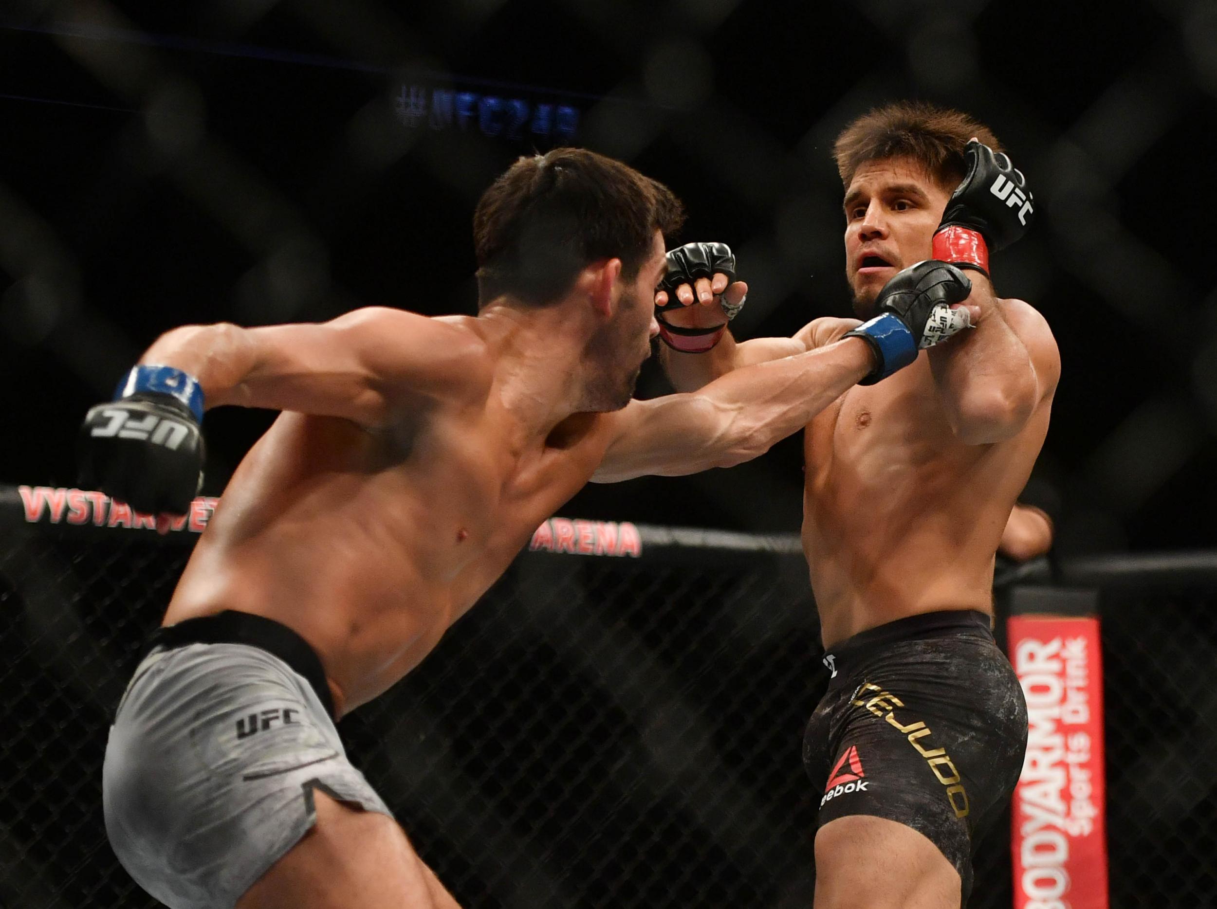 Cejudo appeared to retire from the sport after his win
