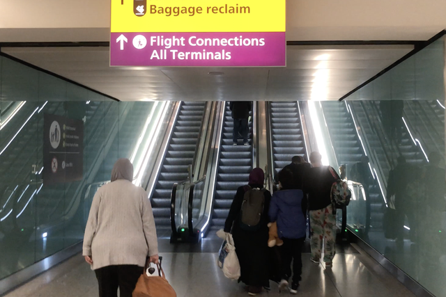 Waiting game: travellers arriving at Heathrow Terminal 2