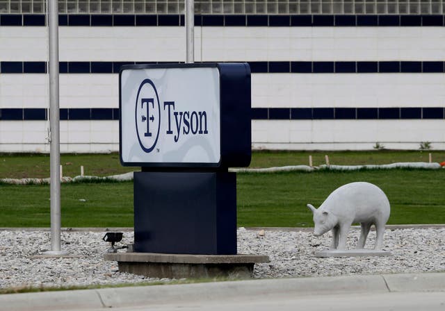 The Tyson foods plant in Waterloo, Iowa