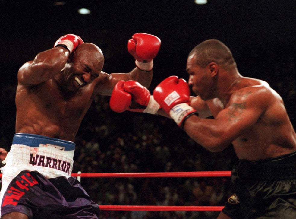 Mike Tyson Trilogy Fight Would Be A Win Win Win Says Old Rival Evander Holyfield The Independent The Independent