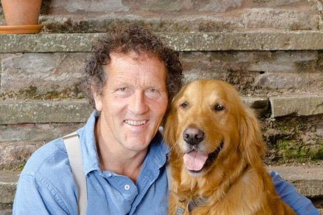 Gardeners' World host Monty Don with his pet dog, Nigel