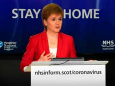 Don’t be ‘distracted’ by Johnson lockdown plan, Sturgeon tells Scots