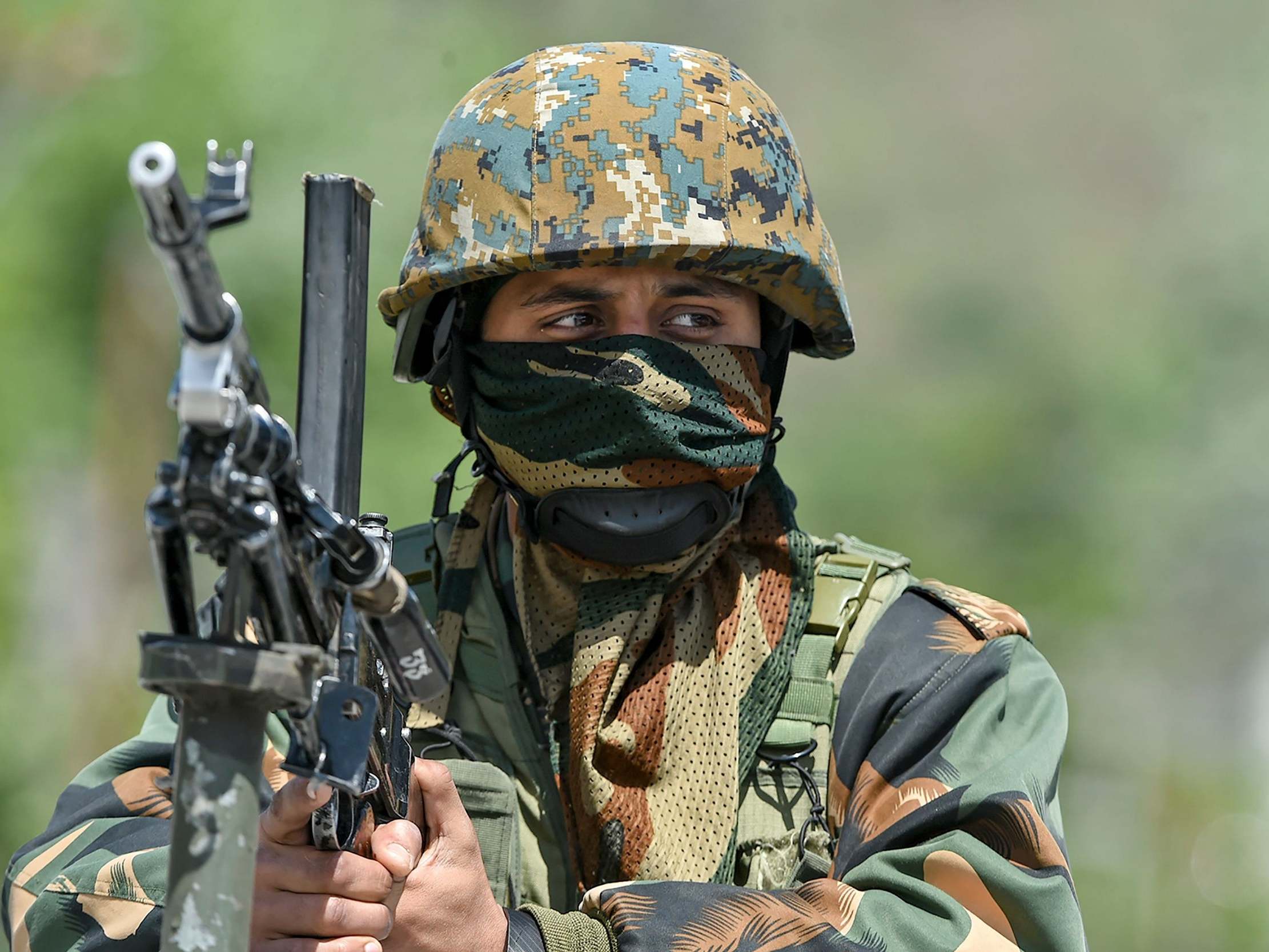 Four soldiers in the Indian Army were injured during the face-off on Saturday