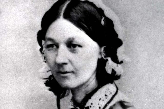 Nurse Florence Nightingale, famous for her efforts to improve conditions for the wounded during the Crimean War.