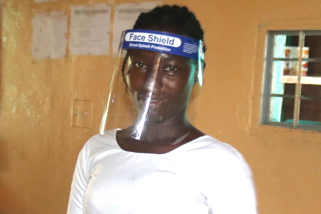 Deddeh Mulbah, a 29-year-old midwife, from Liberia