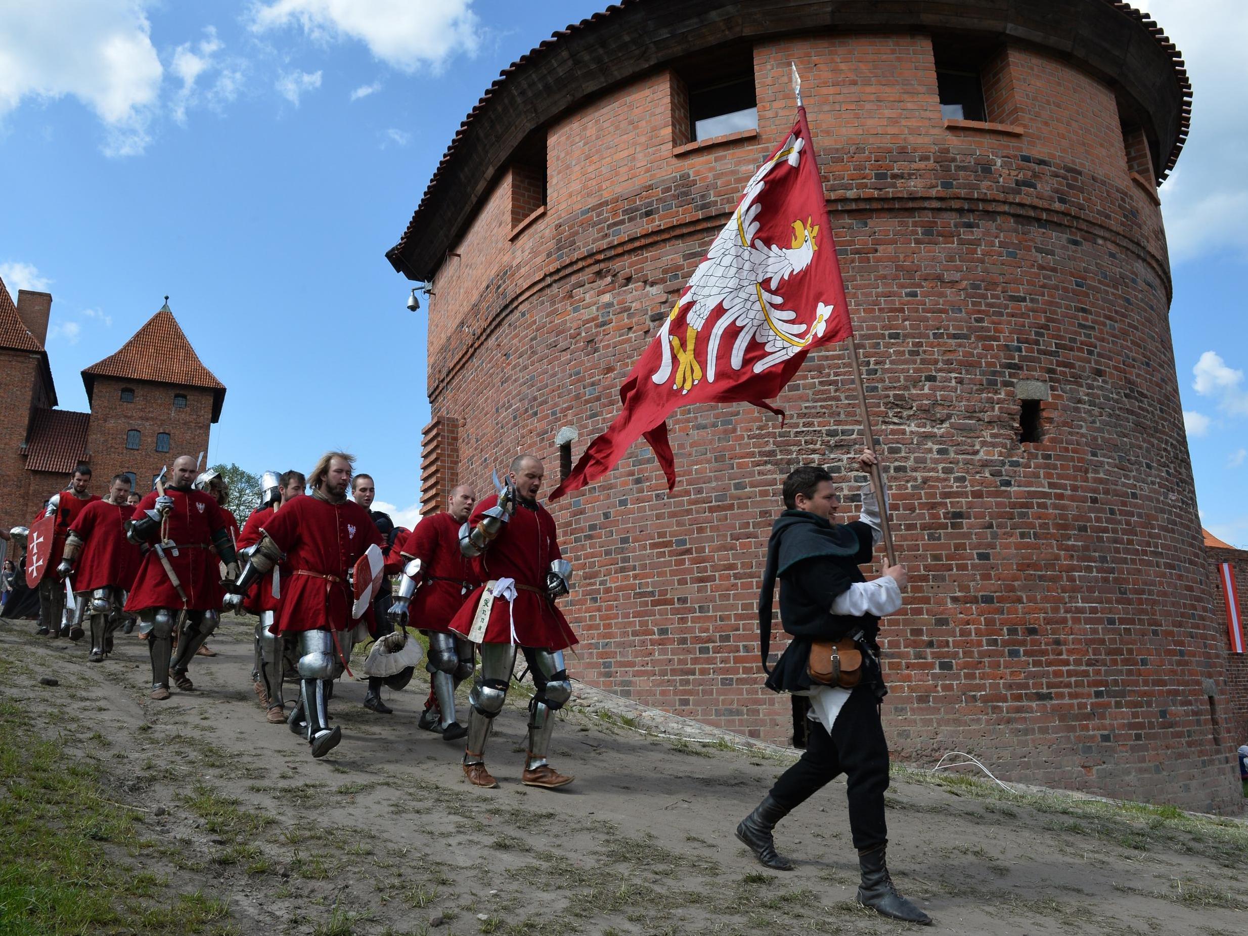 Polish knights at the Medieval Combat World Championship at Malbork Castle (AFP/Getty)