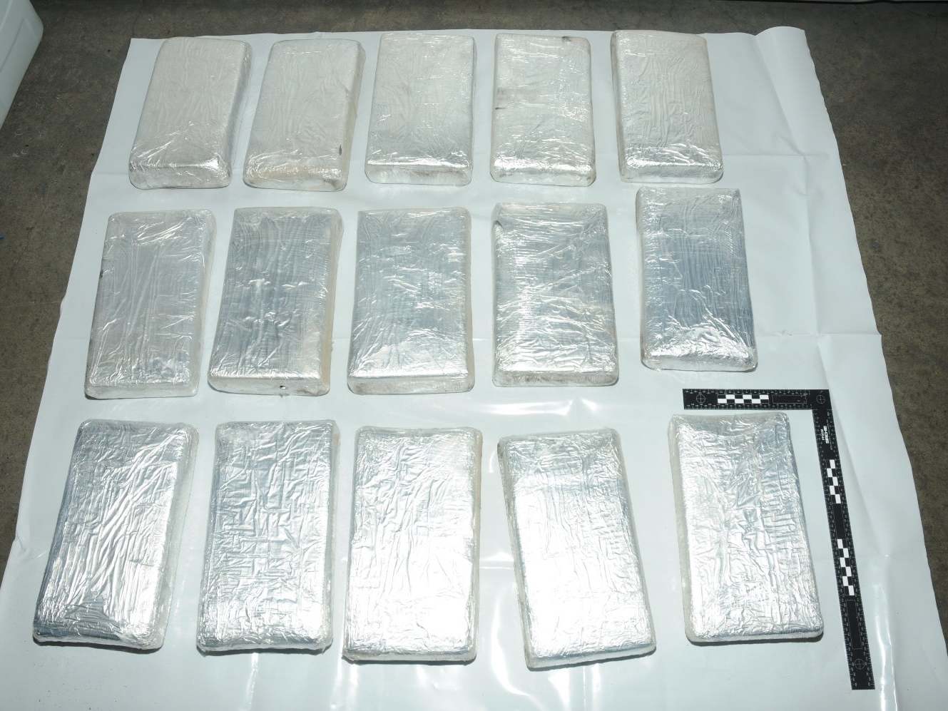 National Crime Agency handout photo of packages containing £1 million worth of cocaine