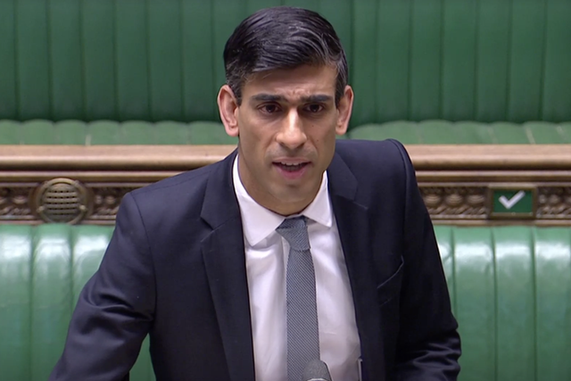 Chancellor Rishi Sunak announces changes to the furlough scheme in the House of Commons
