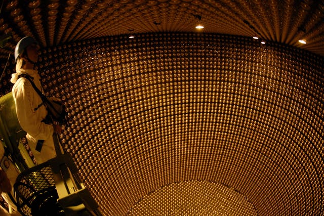 The Super-Kamiokande neutrino observatory 1,000m underground in Gifu Prefecture, central Japan