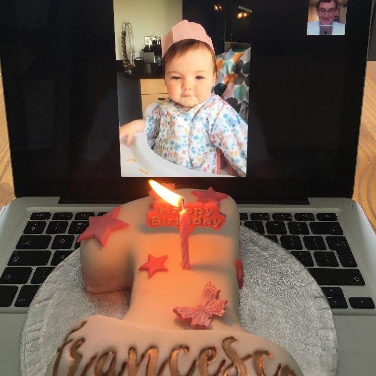 Doctor forced to miss daughter&apos;s 1st birthday &apos;blown away&apos; by surprise Skype party organised by colleagues
