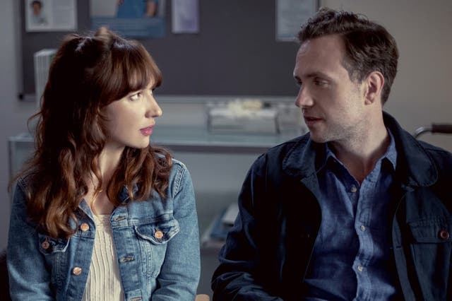Rafe Spall as Jason and Esther Smith as Nikki in the painfully funny comedy 'Trying' on Apple TV+