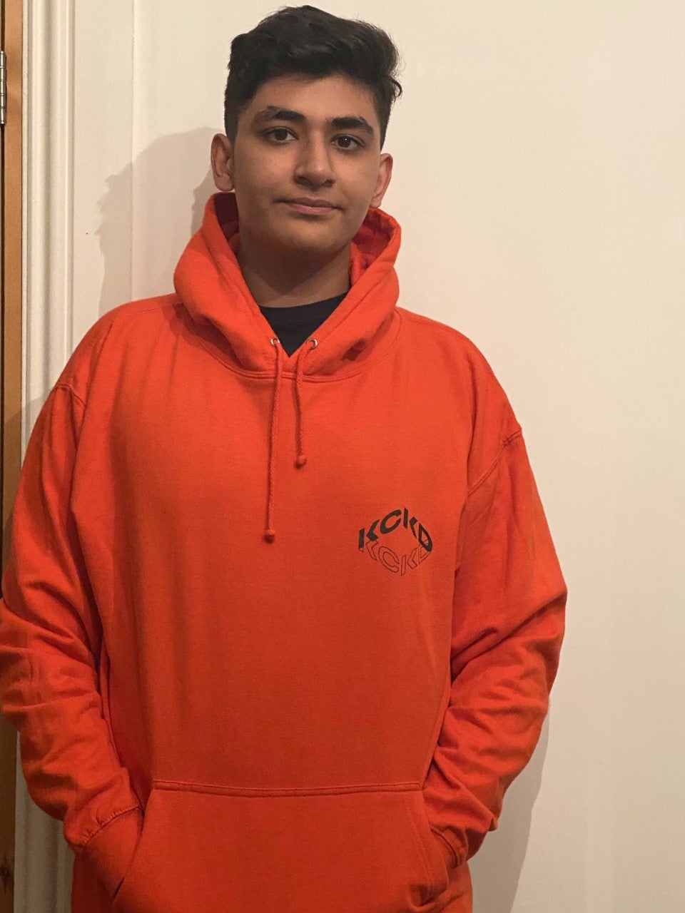 Qais Hussain in his KCKD jumper, May 2020