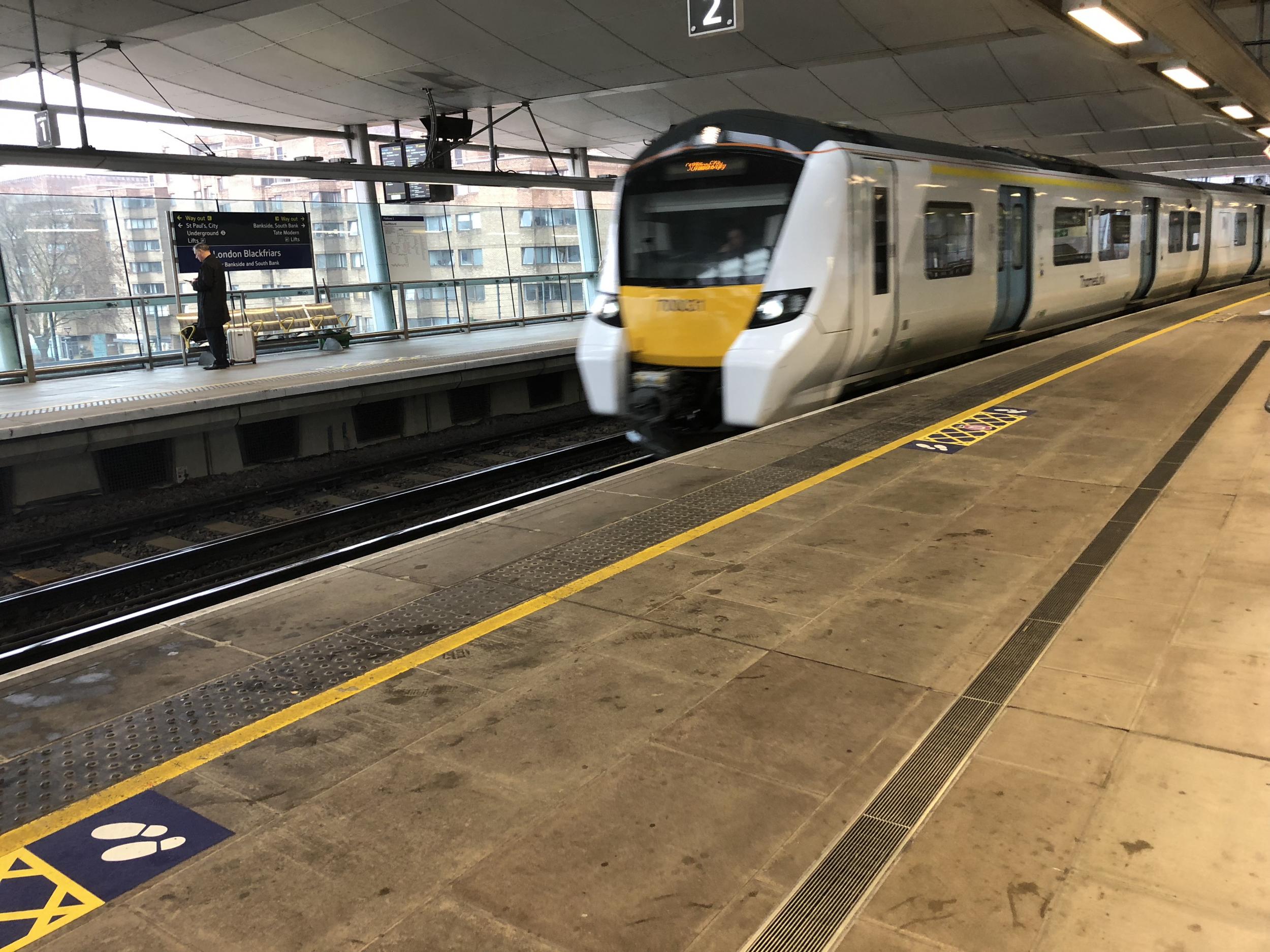 Mind the gap: Rail staff will be on hand to enforce 2m separation