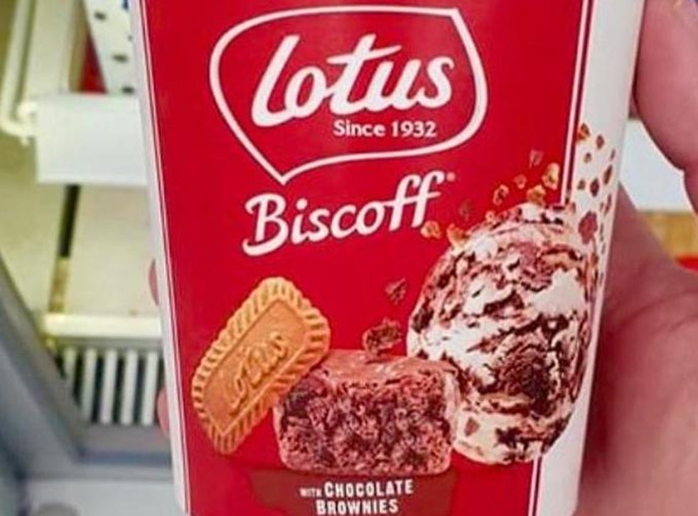 Asda now selling Lotus Biscoff ice cream with brownie pieces The