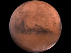 Life on Mars hopes raised as scientists reveal water was made up of ice sheets rather than flowing rivers, scientists say