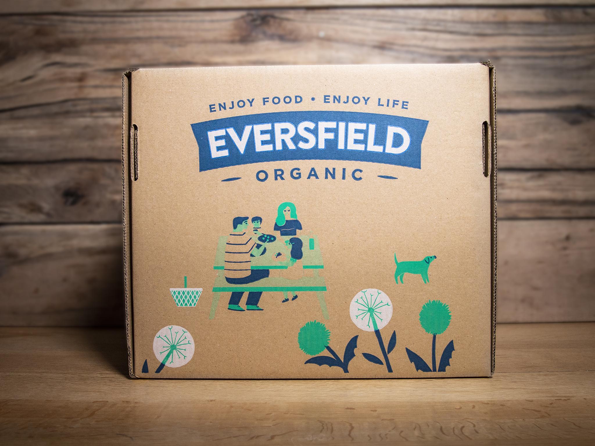 This family box from Devon-based organic farm includes everything from a whole chicken to a leg of lamb