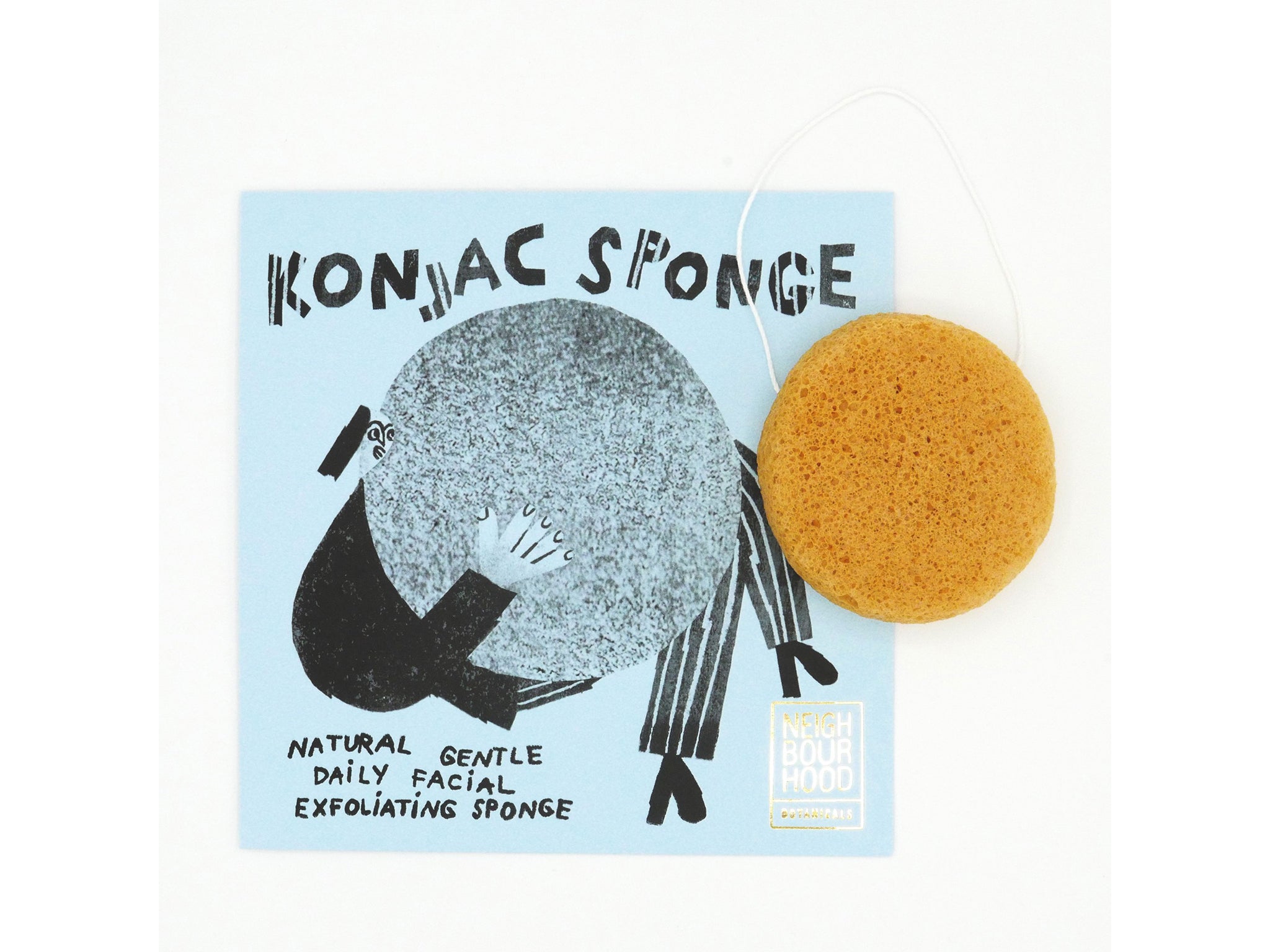 The sponge is made from root vegetable fibres