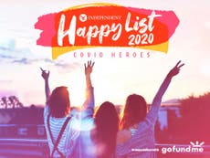 The Independent’s Happy List 2020: Covid Heroes