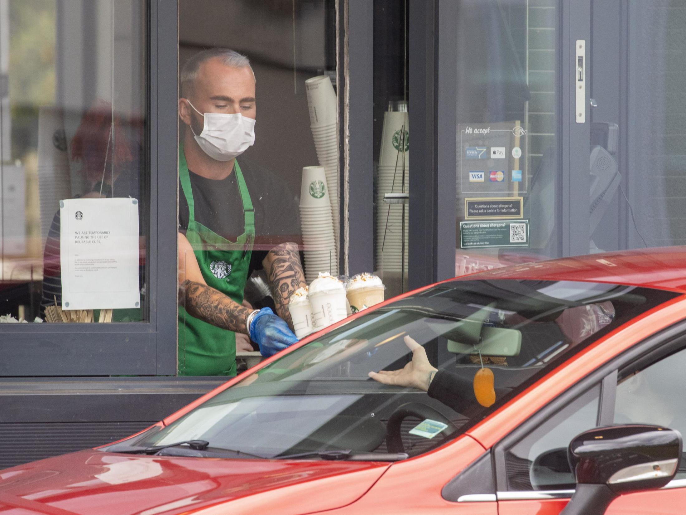 Starbucks offering free drinks to NHS workers as it reopens 150 UK stores
