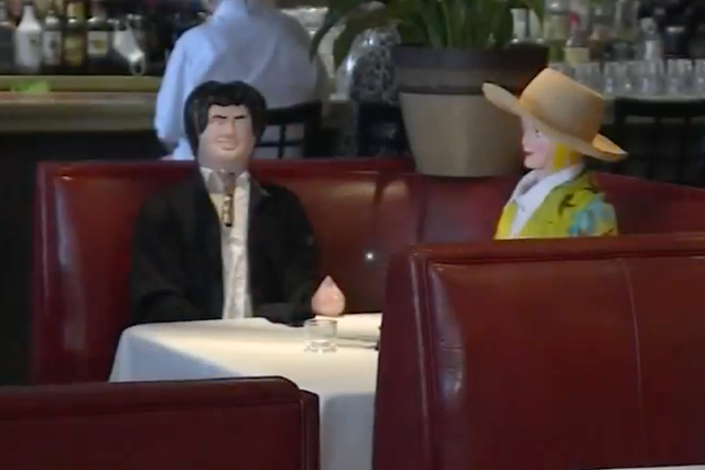 The Open Hearth restaurant in South Carolina is using blow-up dolls to make the dining room feel busy and to help enforce with social distancing