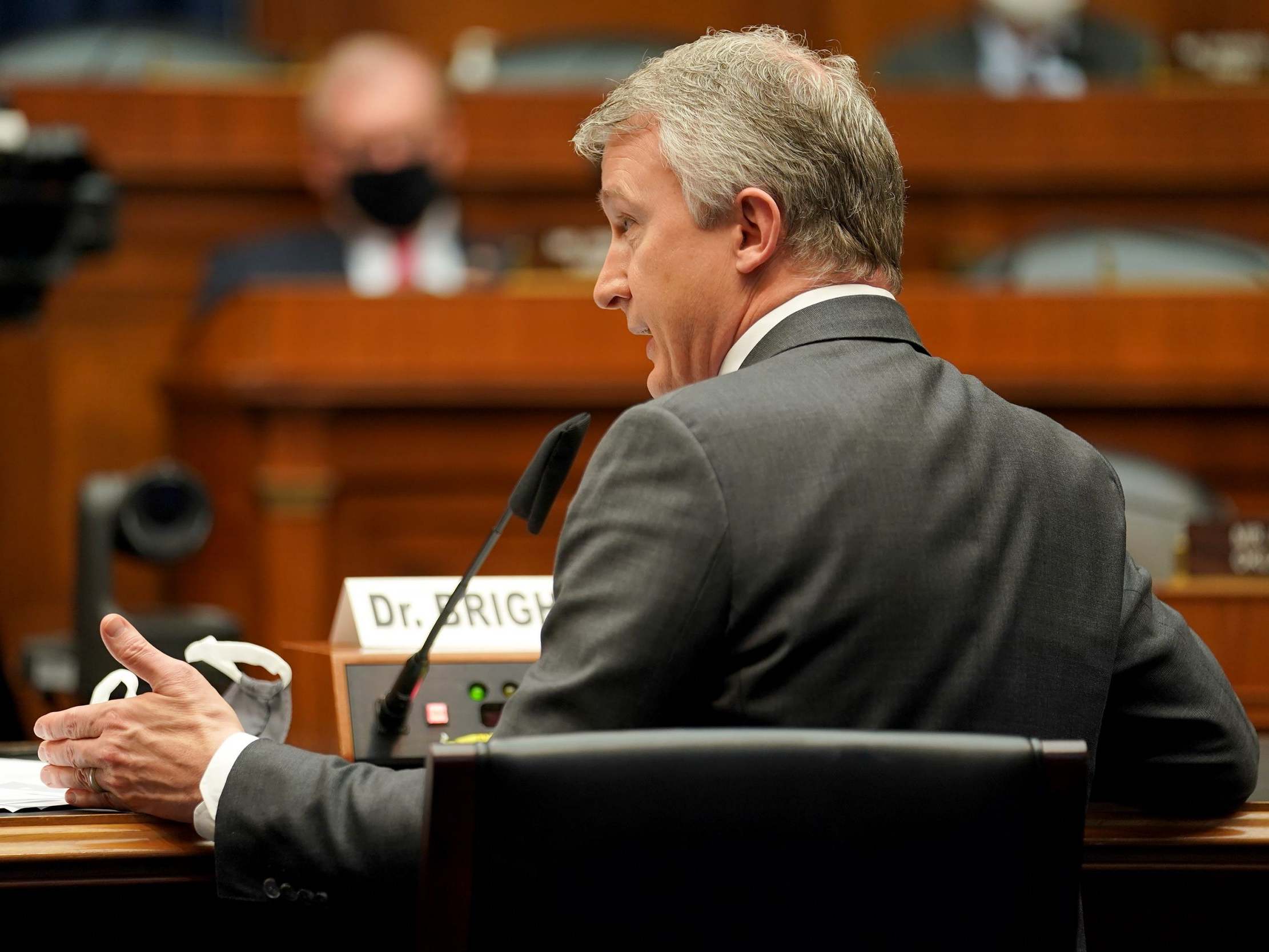 Dr. Rick Bright testified before the House Energy and Commerce Subcommittee on Thursday
