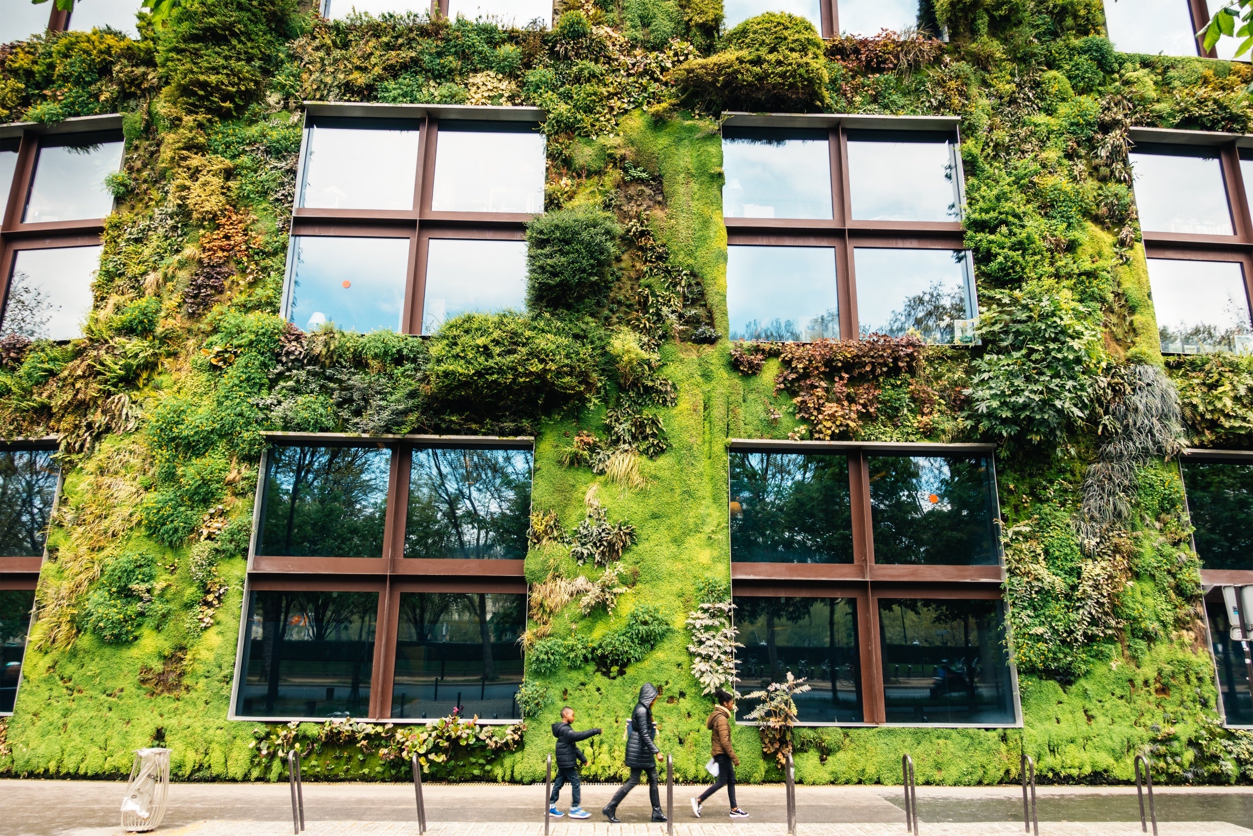 Plantlife: a building in Paris covered in greenery