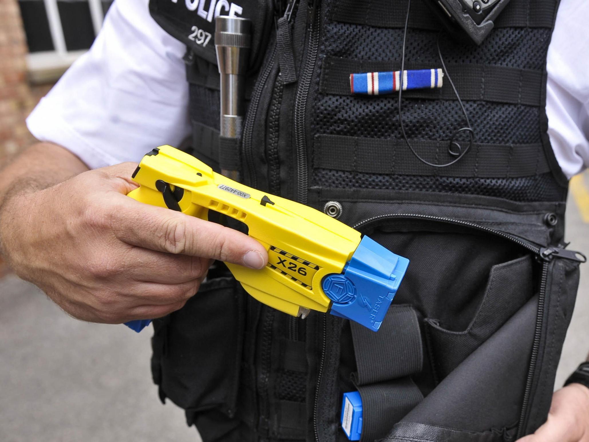The Taser 7 was found to be less accurate in some tests than the older X26 model (pictured)