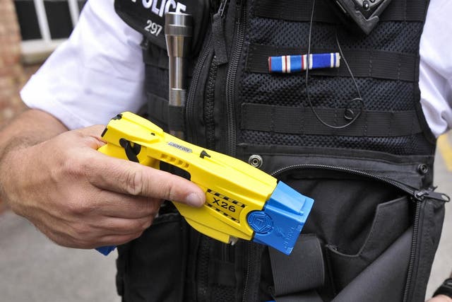 A police issue Taser. The Independent Office for Police Conduct (IOPC) has called for greater scrutiny on the use of Tasers