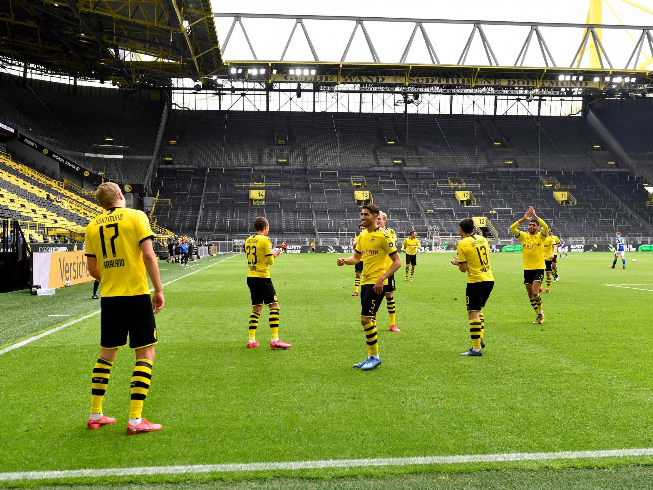 It was a surreal afternoon in Dortmund (POOL/AFP via Getty Images)