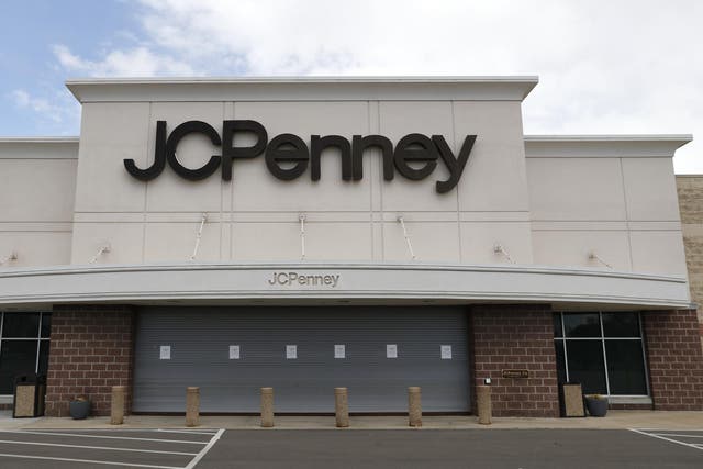 A parking lot at a JC Penney store is empty in Roseville, Michigan on Friday, 8 May, 2020. The company filed for bankruptcy a week later.