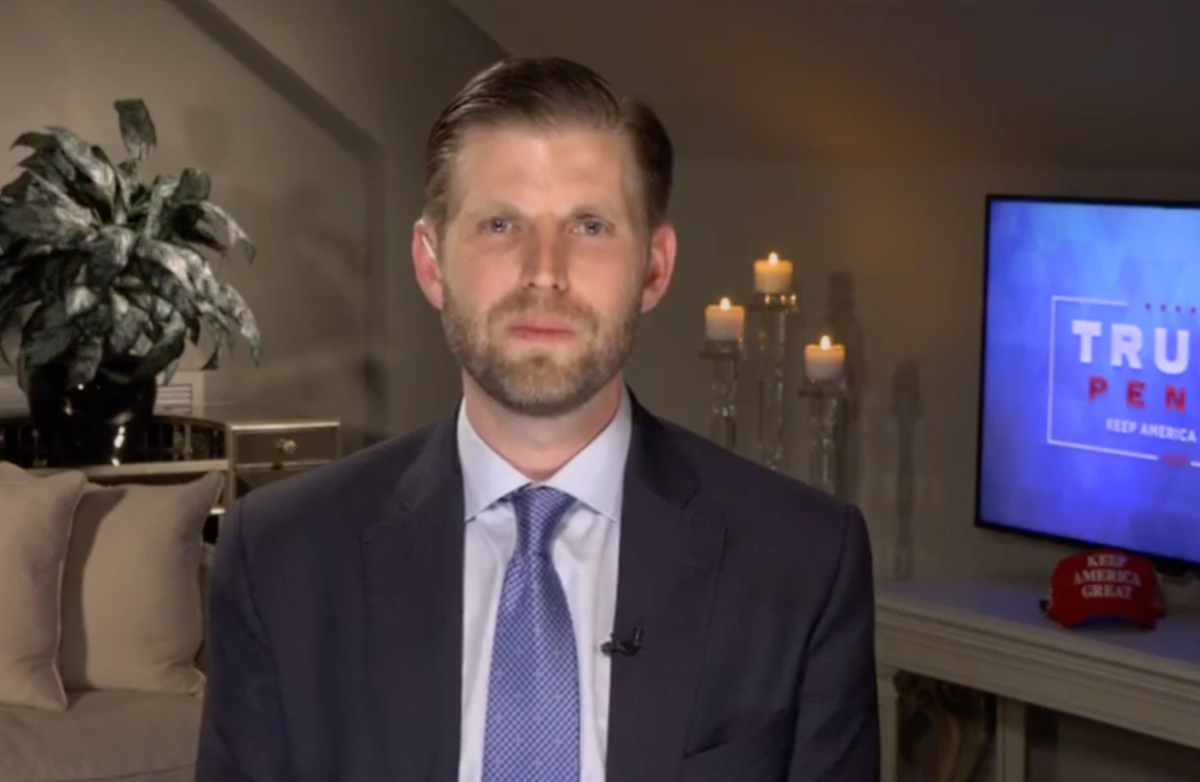 Eric Trump says coronavirus will ‘magically go away’ after election ...