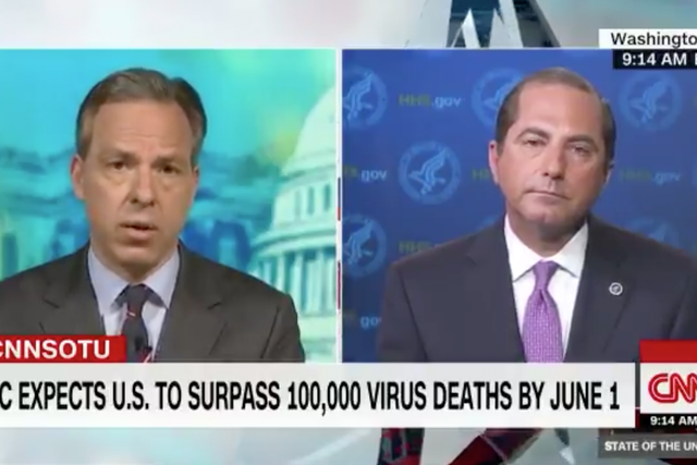 Health and Human Services Secretary Alex Azar said on CNN that a high number of comorbidities in the US population has led to the higher death toll from the coronavirus pandemic
