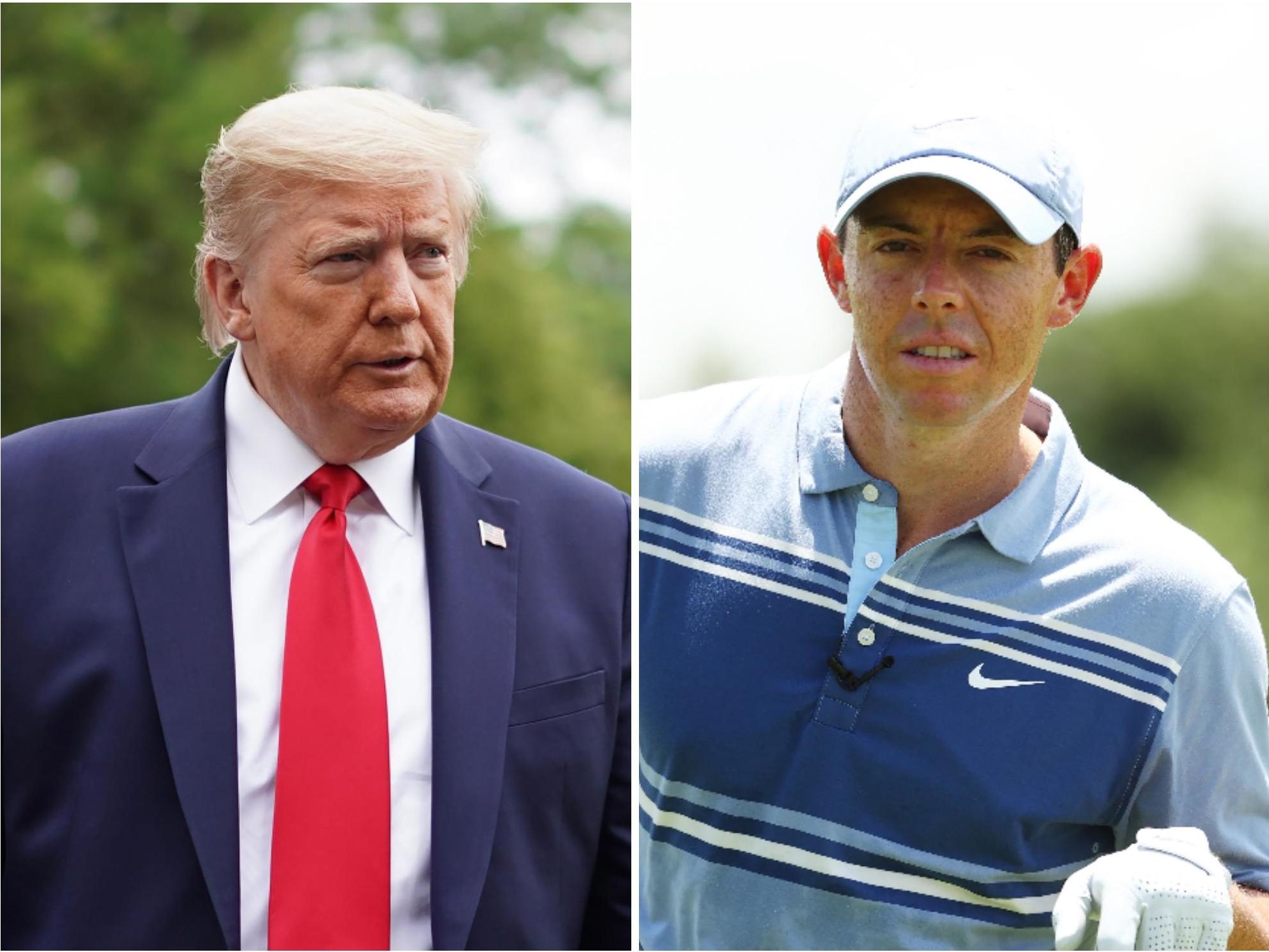 Donald Trump has responded to comments from Rory McIlroy