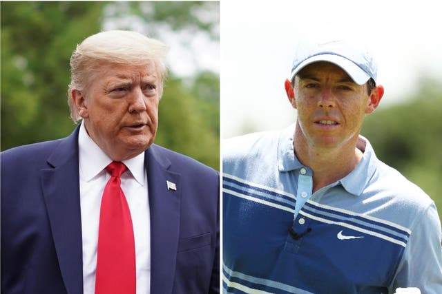 Donald Trump has responded to comments from Rory McIlroy