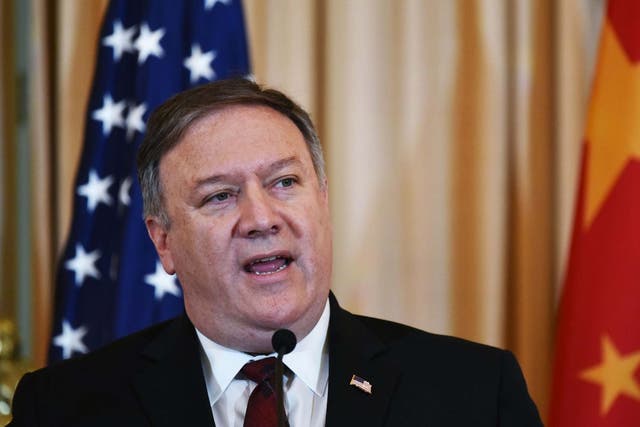 Mike Pompeo said China had "threatened to interfere with the work American journalists in Hong Kong"
