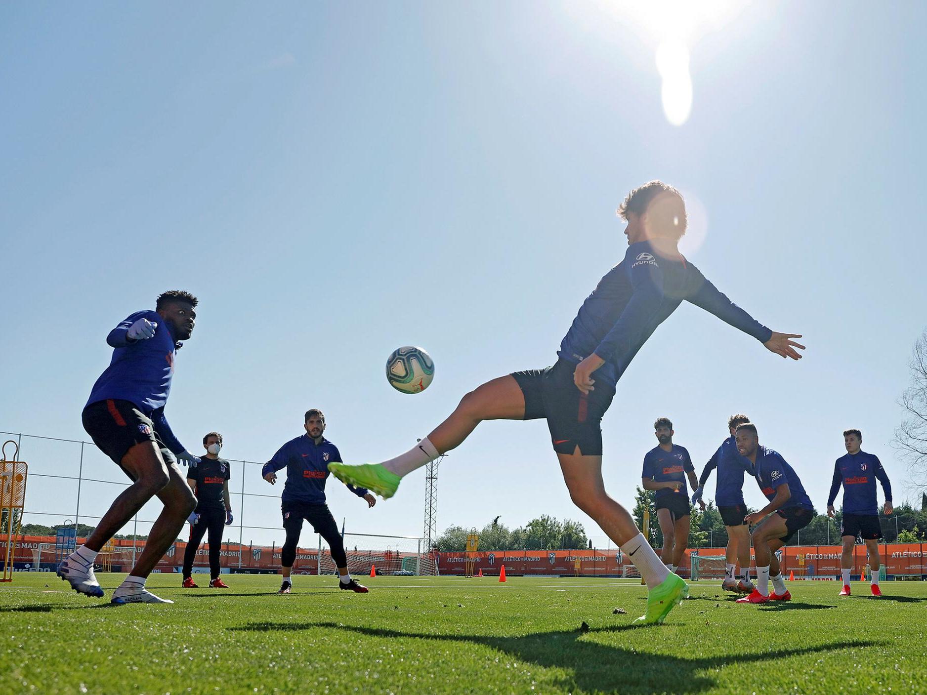 Atletico Madrid were one of the teams to return to group training