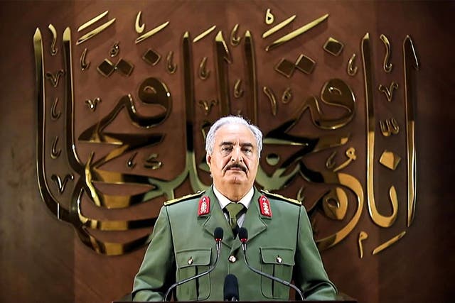 Military strongman Khalifa Haftar