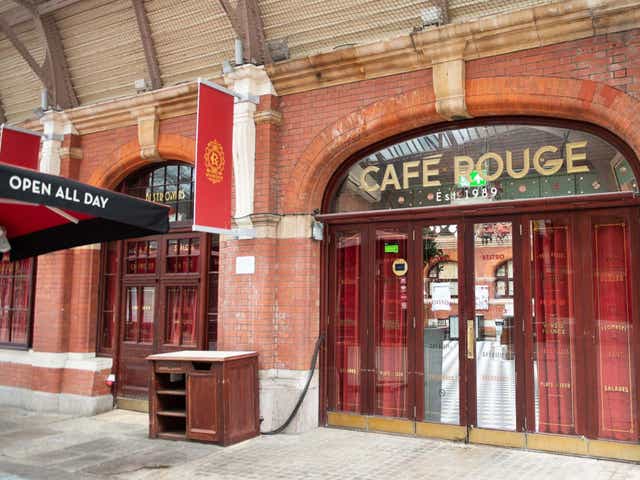 The majority of staff at Café Rouge have been furloughed