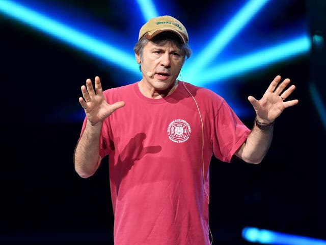 Bruce Dickinson at a charity concert in 2017
