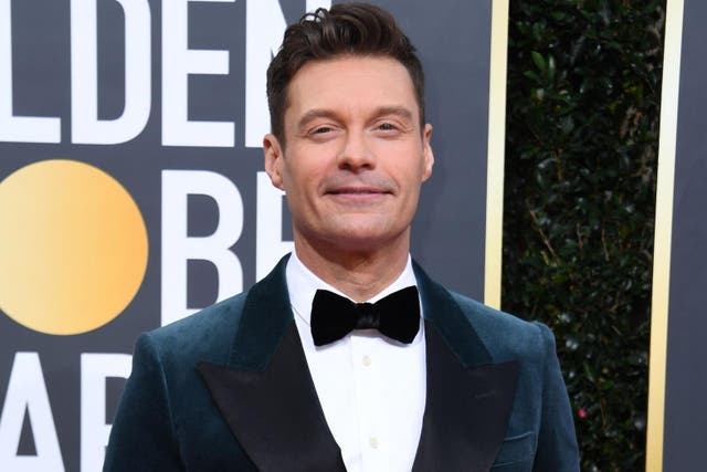 Ryan Seacrest at the Golden Globes on 5 January 2020 in Beverly Hills, California.