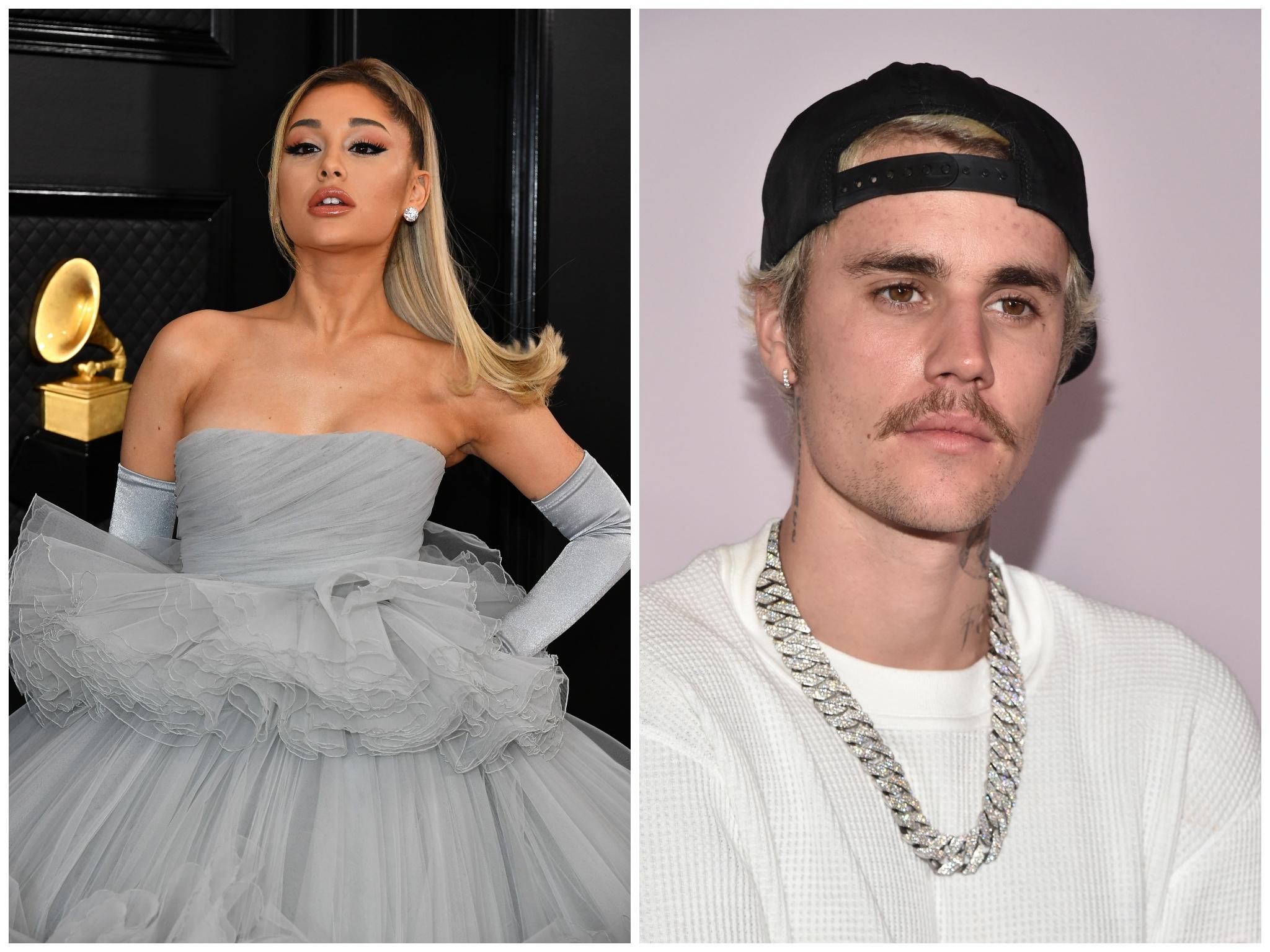 Ariana Grande and Justin Bieber respond after Tekashi 6ix9ine claims they &apos;stole&apos; top chart spot