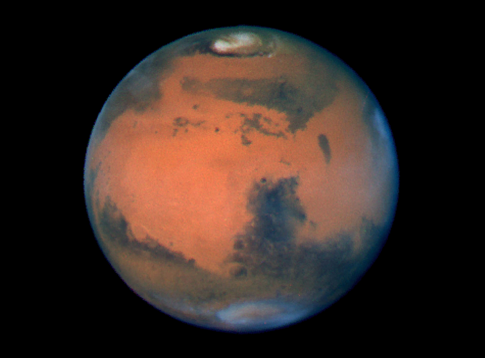 Almost all water on Mars today exists as ice.